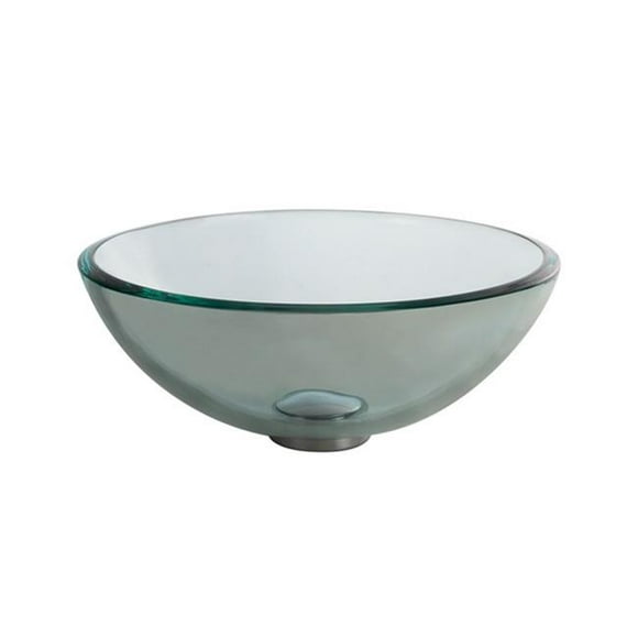 Kraus GV-101-14 14 in. Glass Vessel Sink, Clear