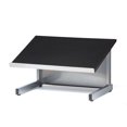 thumbnail image 1 of Audio Visual Direct Freestanding Tabletop Lectern, Silver & Black (14" H x 18" D x 23.2" L), 1 of 2