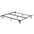 thumbnail image 1 of Twin, Full, Queen Sturdy Black Metal Adjustable Bed Frame w/Headboard Brackets, 1 of 5
