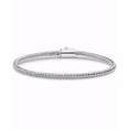 thumbnail image 4 of DEVATA Sterling Silver 925 with Dragon Bone Tulang Naga 3mm Polished Finish Round Chain Bracelet DBK5830A (SIZE XL/8.5"), 4 of 7
