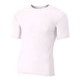 thumbnail image 2 of A4 Men's Compression Crew Long Sleeve, Silver, 3XLarge, 2 of 2