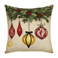 thumbnail image 2 of CaiYueKe Christmas Pillow Covers Holiday Decorations Festive Throw Pillowcases Sofa Couch Home Decor Seasonal Christmas Decor Living Room Bedroom Decorations 18x18 inch, 2 of 7