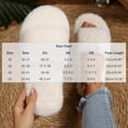 thumbnail image 3 of Wensltd Women Slippers Open Toe Slippers Plush Warm Soft Fashion Casual For Autumn Winter Indoor Home Daily Wear, 3 of 9