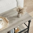 thumbnail image 4 of 43" Industrial 3-Tier Console Table, Narrow Entryway Sofa Table with Shelves for Hallway and Living Room, 4 of 6