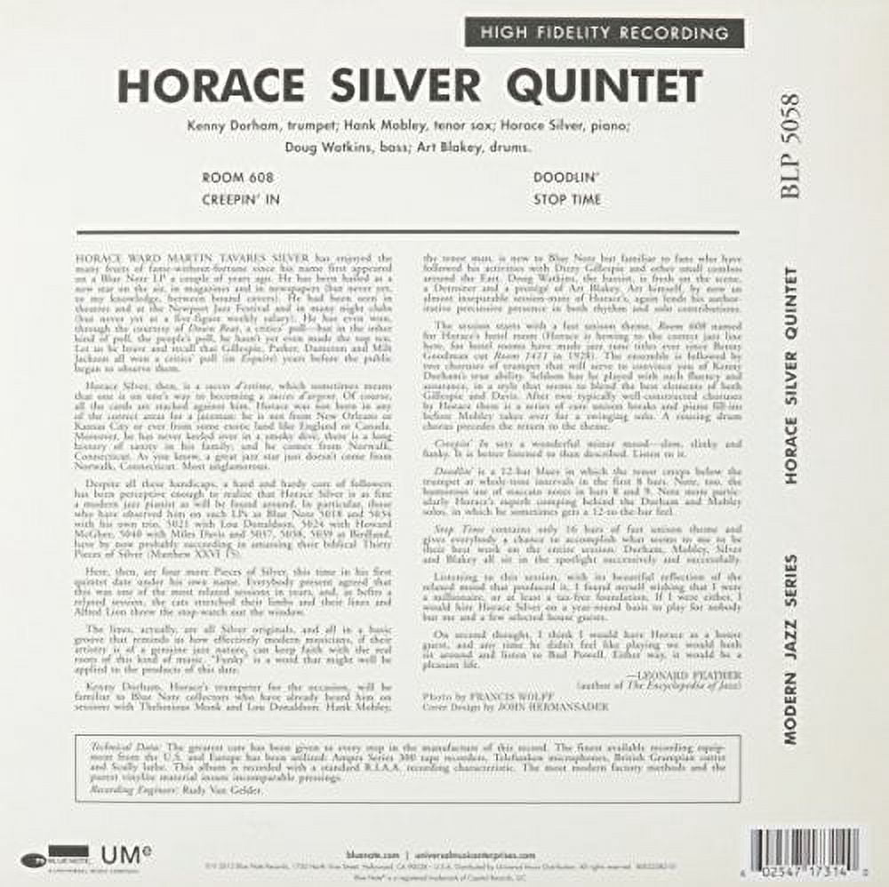 Horace Silver - Horace Silver Quintet - Music & Performance - Vinyl