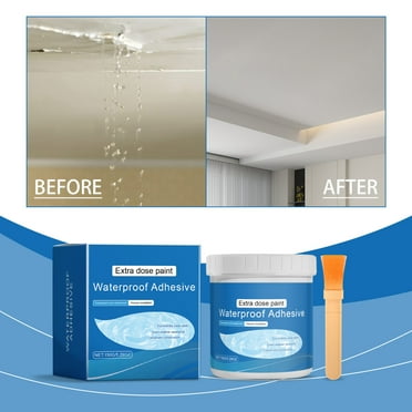 AUHomi Transparent Waterproof Coating - 5.3 Oz Liquid Rubber Sealant | Roof Leak Repair | Ideal for Roofs, Basements, and Outdoor Surfaces | Flexible Seal | Easy Application, Clear Waterproof Glue