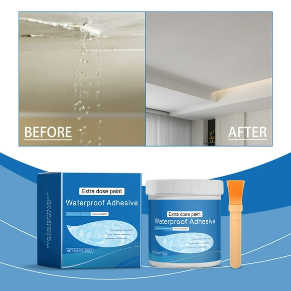 QIPOPIQ Waterproof Coating - Liquid Rubber Sealant | Roof Leak Repair | Wa Anti-Leakage Agen | Flexible Seal