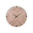 thumbnail image 1 of Monarch Specialties - Clocks, 30" Round, Large Oversized, Wall Clock, Brown, Contemporary, Modern, 1 of 5