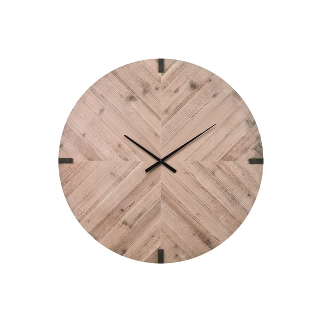 Monarch Specialties - Clocks, 30" Round, Large Oversized, Wall Clock, Brown, Contemporary, Modern