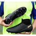 thumbnail image 2 of High-Top PU Leather Soccer Cleats for Men/Women/Youth – Lace-Up Long Studs Football Shoes for Turf & American Football Training, 2 of 6