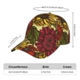 thumbnail image 3 of Kdxio Unisex Sunflower Pattern Baseball Cap Unisex Washed Classic Adjustable Hat, 3 of 7