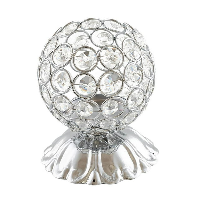 simhoa Gold & Candle Holders Crystal Ball Candlestick Lantern Candlestick