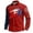 Red, variant on Mens 250th Anniversary USA Shirt American Flag Button Down Shirts Long Sleeve Slim Fit Patriotic T-shirt