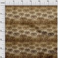 thumbnail image 3 of oneOone Velvet Brown Fabric Conversational Eye Dress Material Fabric Print Fabric By The Yard 58 Inch Wide, 3 of 4