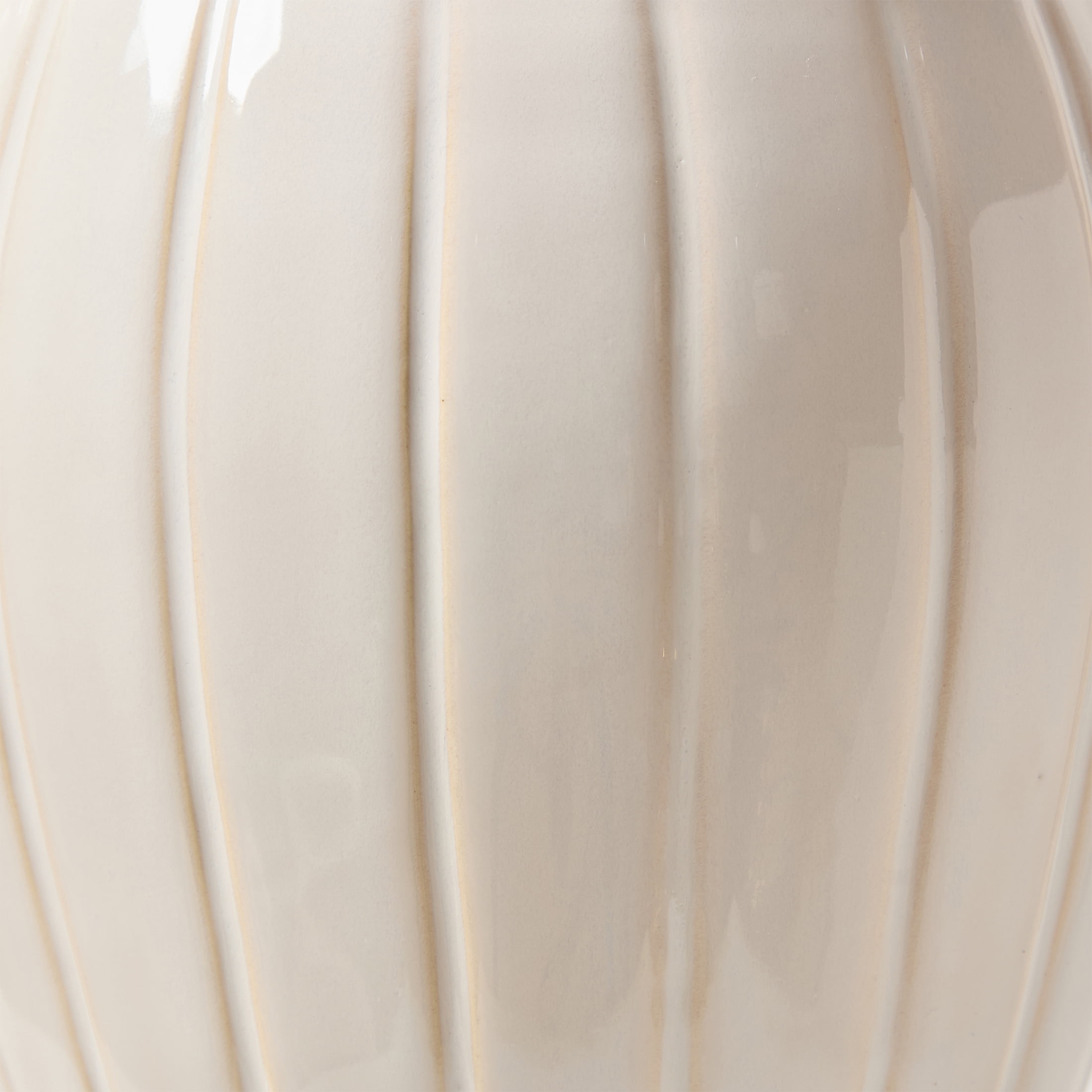 My Texas House 8" White Planter Ceramic Scroll Vase