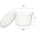 thumbnail image 6 of Deli Containers With Lids 16 oz) Soup Containers Microwavable, Non Spill, Reusable BPA-Free Plastic Storage Containers For Soups, Snacks, Salads, 6 of 8
