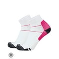 thumbnail image 2 of Luxtrada Plantar Fasciitis Socks 2 Pair Heel Arch Support Socks for Men & Women Running Gym Compression Low Cut Sock (Rose Red,L/XL), 2 of 9