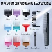 Hair Clipper SURKER With attachments LED display Waterproof