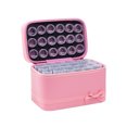 thumbnail image 1 of Zootealy Diamond Storage Box with 54 Bottles Bowknot Pattern Portable Storage Bag with Double Zippers for Painting Accessories Tool Nail Art Rhinestones, 1 of 8