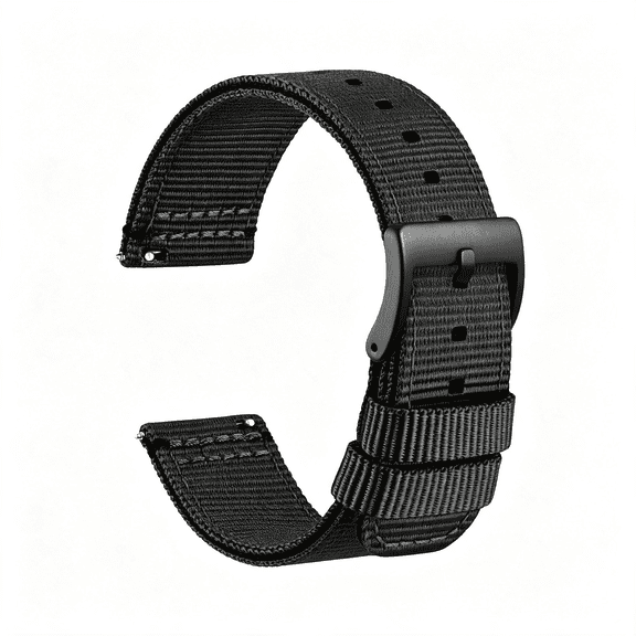DESIGNICE Nylon Watch Bands,Contrast Woven Design,Quick Release,Stainless Steel Buckle,Band Width 20Mm 22Mm 24Mm 26Mm Nylon Watch Band