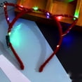 thumbnail image 1 of Diademas para mujer, diadema cuadrada con luz LED para fiestas, conciertos, discotecas, fiestas, destellos brillantes, diadema flexible con luz LED., 1 of 2