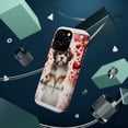 thumbnail image 3 of DistinctInk MagSafe Tough Case for Apple iPhone 15 Pro Max (6.7" Screen) - Valentine's Day Lhasa Apso Puppy - Slim Profile Design, 3 of 6
