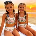 thumbnail image 3 of Grblisyd 4th of July Girls Swimsuit Red White and Blue Casual Swimwear 2 Piece Bathing Suit Cute Scoop Neck Swimsuits for Girls 6Y, 3 of 6