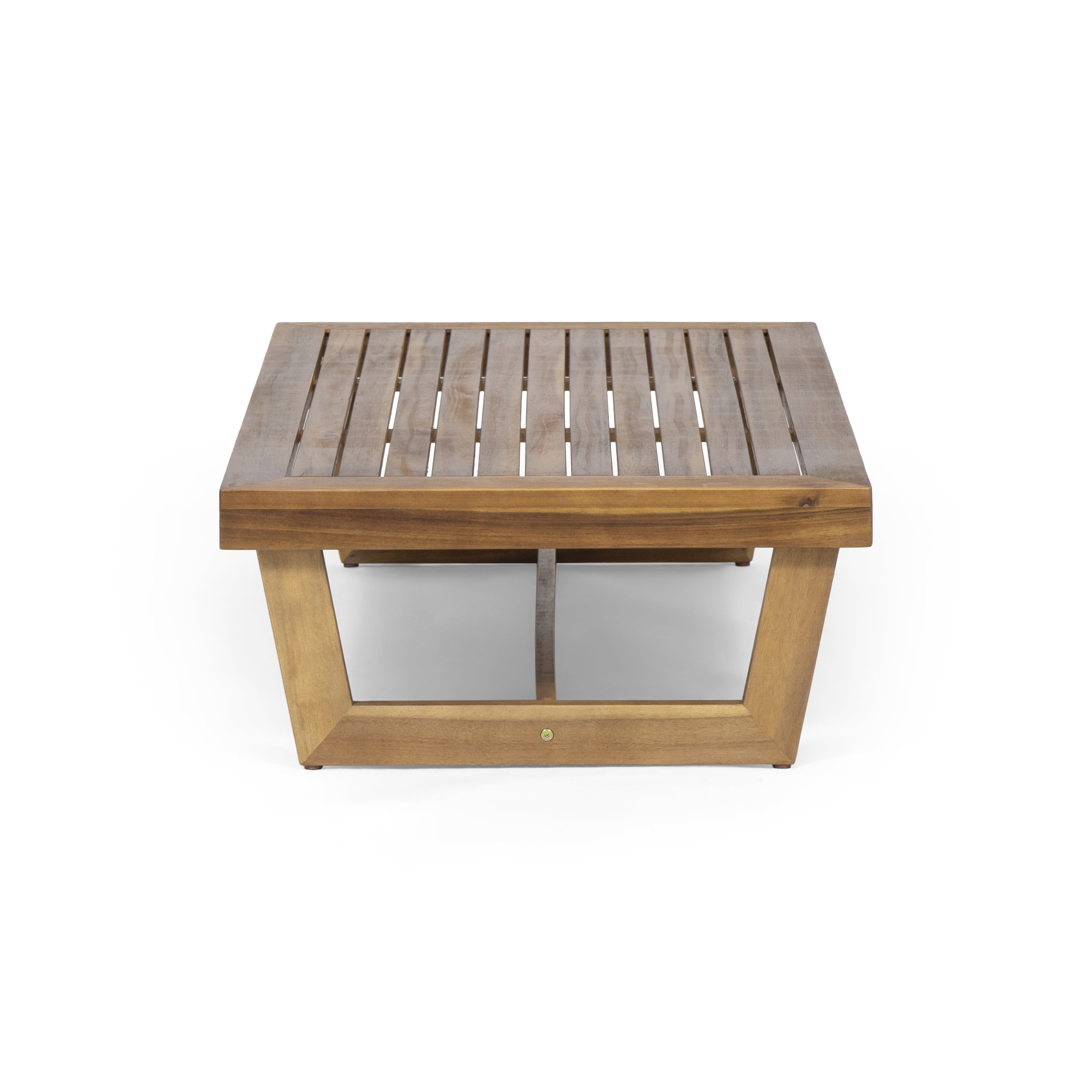 GDF Studio Elloree Outdoor Acacia Wood Coffee Table, Teak