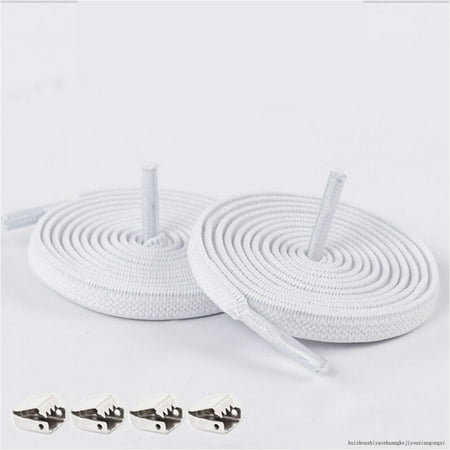 

1Pair Unisex Lazy Tie-Free Shoelace Stretch Elastic Shoelaces Flat Shoe Laces R