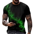 thumbnail image 2 of Mens Vintage Designer Raglan T-Shirt Short Sleeve Printed Summer Round Neck Top Casual T-Shirt, 2 of 5