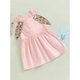 thumbnail image 3 of Bagilaanoe Toddler Baby Girl Easter Dress Sleeveless A-line Princess Dresses 6M 12M 18M 24M 3T 4T Kids Casual Swing Sundress, 3 of 8