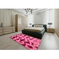 thumbnail image 4 of Ahgly Company Indoor Rectangle Abstract Raspberry Red Abstract Area Rugs, 2' x 3', 4 of 6