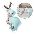 thumbnail image 4 of Moderno ciervo estatua resina sentado alces de pie escultura animal decoración Azul 1 Sunnimix Escultura de estatuilla de ciervo, 4 of 6