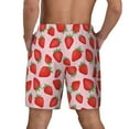 thumbnail image 4 of Balery Strawberries Mens Swim Trunks Swim Shorts for Men Quick Dry Inseam Beach Shorts with Compression Liner Pocket-XX-Large, 4 of 9
