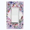 thumbnail image 1 of Metal Light Switch Plate Cover Lotus Pods Cotton Flower Diamond Frame Pink FLW019, 1 of 13