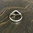 thumbnail image 5 of Solid 925 Sterling Silver Ring For Womens, Natural Amethyst Ring Gemstone Unique Handcrafted Ring For Her, 5 of 6