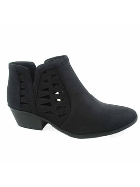 low heel booties cheap