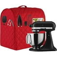 thumbnail image 2 of Stand Mixer Cover compatible with Kitchenaid Mixer, Fits All Tilt Head & Bowl Lift Models with 3 Organizer Bag for Accessories. (Red, For Tilt Head 4.5-5 Quart), 2 of 12