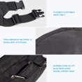thumbnail image 3 of Riñonera Oxpecker Negro impermeable con Correa Ajustable para Hombres y Mujeres, 3 of 6