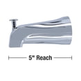 thumbnail image 3 of Caño Danco para bañera con desviador frontal para bañera, cromado, 3 of 7
