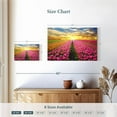 thumbnail image 3 of Elephant Stock Tulip Flower Field Wall Art - Horizontal Canvas Wall Art - Living Room Wall Decor - Nature Canvas - Orange And Pink Decor - 12" x 8", 3 of 4