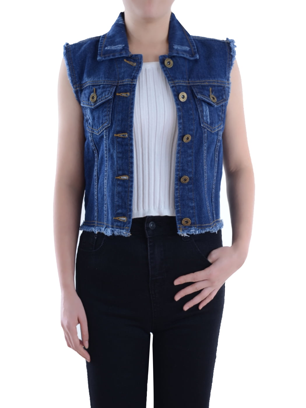 walmart womens denim vest