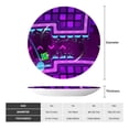 thumbnail image 4 of Lsque Geometry Dash Pattern Ceramic Decorative Plate Decorative Plates with Display Stand Personalized Porcelain Plate Ceramic Ornaments for Wall Hanging Decoration-6in, 4 of 6