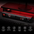 thumbnail image 2 of GS550 PC Gaming Speakers, 2.0 Channel Desktop Computer Sound Bar with Compact Maneuverable Size, Headphone Jack, Quality Bass & Decent Red Backlit, USB Powered w/ 3.5mm Cable, 2 of 3