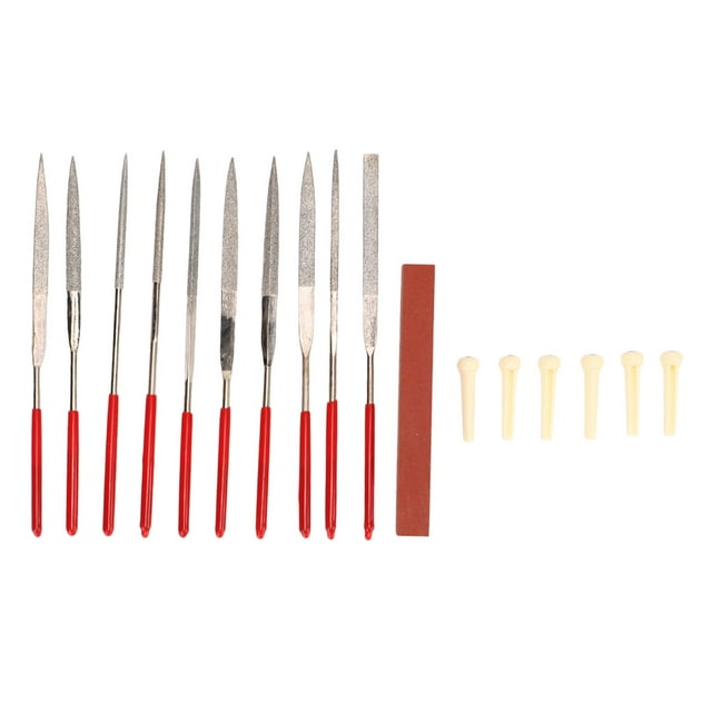 Jeu de Réparation de Guitare, 10pcs Kit de Fichiers de Guitare Kit de Fichiers de Guitare Fichiers de Frette Performance Éprouvée
