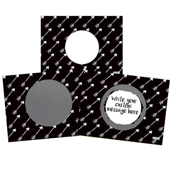 My Scratch Offs Follow Your Arrow DIY Scratch-off Note Cards & Stickers, Black, 20 Pack