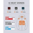 thumbnail image 2 of Venustas Heated Jacket with Battery Pack (Unisex), Heated Coat for Women and Men with Detachable Hood (Gray,M), 2 of 6