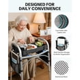 thumbnail image 5 of Walker Tray for Folding Walker – Foldable Tray for Walkers with Side Pockets & Cup Holder, Spill-Proof, Easy Install with Straps, Fits Rolling Walkers with Side Bars, for Meals & Drinks, 5 of 8
