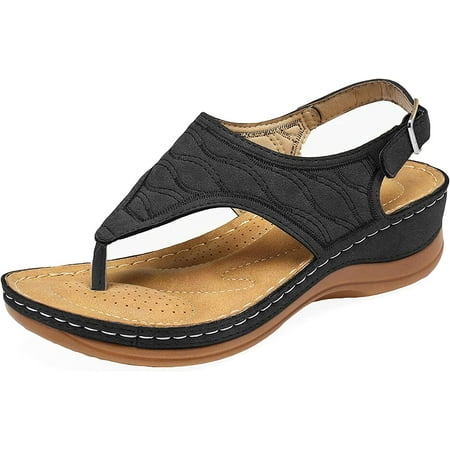 Orthopedic Slide Sandals for Women  Ring Toe Slip on Womens Flip Flops Breathable Roman Summer Womens Shoes