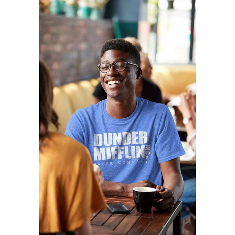 Buy Official The Office Dunder Mifflin Royal Blue Graphic TShirt